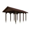 Holzcarport mit Satteldach