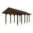 Holzcarport mit Satteldach