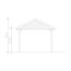 Technischer Bauplan Carport Wallgau