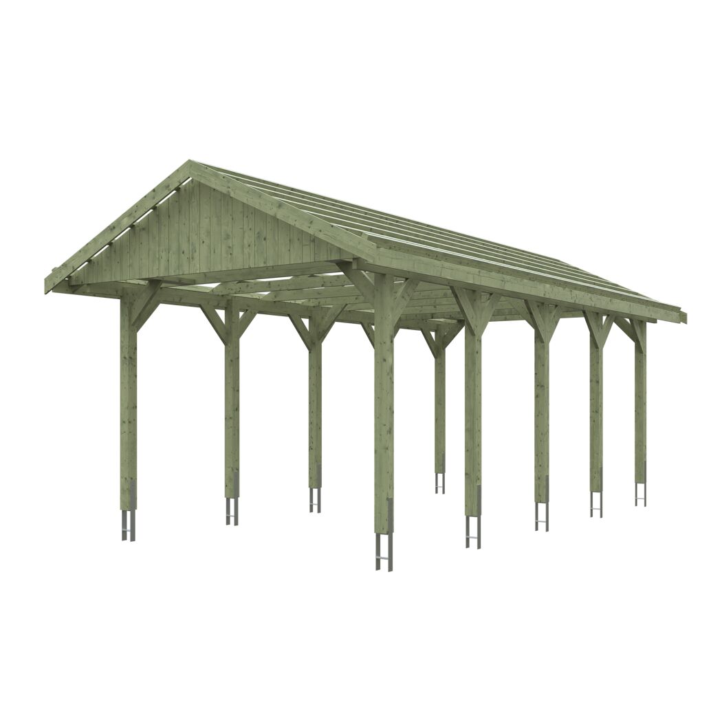 Holzcarport Wallgau 380 x 750 cm