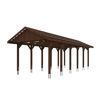 Holzcarport Wallgau mit Satteldach