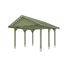 Holzcarport mit Satteldach