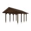 Holzcarport mit Satteldach