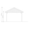 Technische Zeichnung Carport Wallgau
