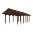 Holzcarport Wallgau mit Satteldach