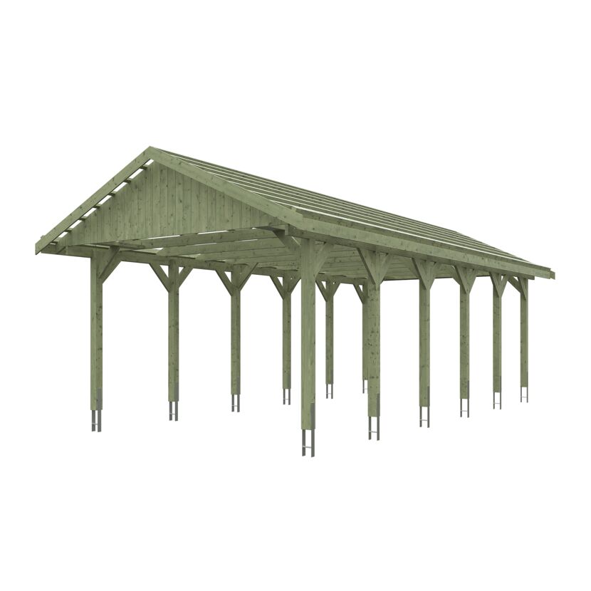 Holzcarport Wallgau 430 x 900 cm