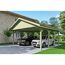 Doppelcarport mit Satteldach für zwei Autos