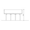 Technischer Bauplan vom Carport CP Wallgau 620x600.