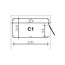Abmessungen des Abstellraums C1: 314 x 291 mm