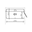 Carport-Abstellraum 'C1' aus Profilschalung 314 x 164 cm schiefergrau