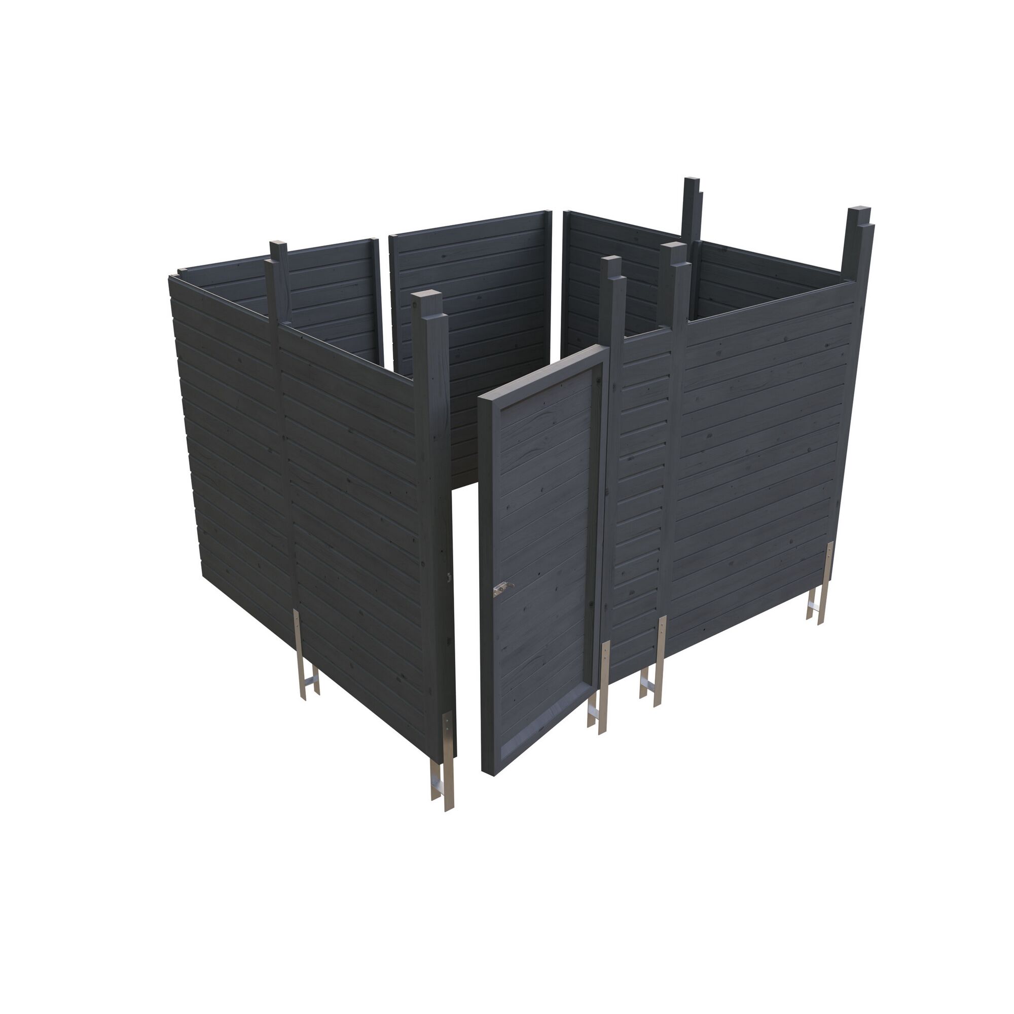 Grauer Abstellraum C8 mit offener Tür