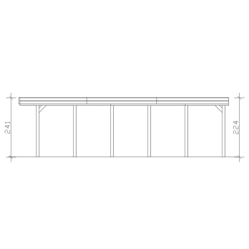 Zeichnung eines Carports Friesland