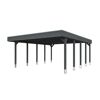 Grauer Carport Friesland