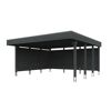 Grauer Carport Friesland Set 3