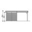 Zeichnung des Carports Friesland Set 4 mit Maßen