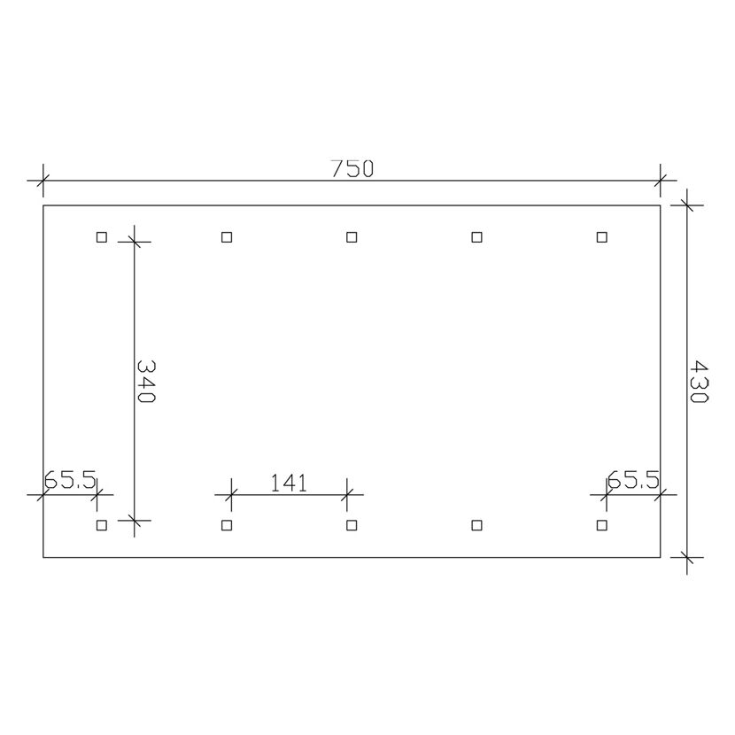 Skizze CP Wallgau 430 x 750 mm