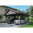 Doppelcarport mit zwei Autos