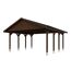 Holz-Carport CP Wallgau mit Satteldach