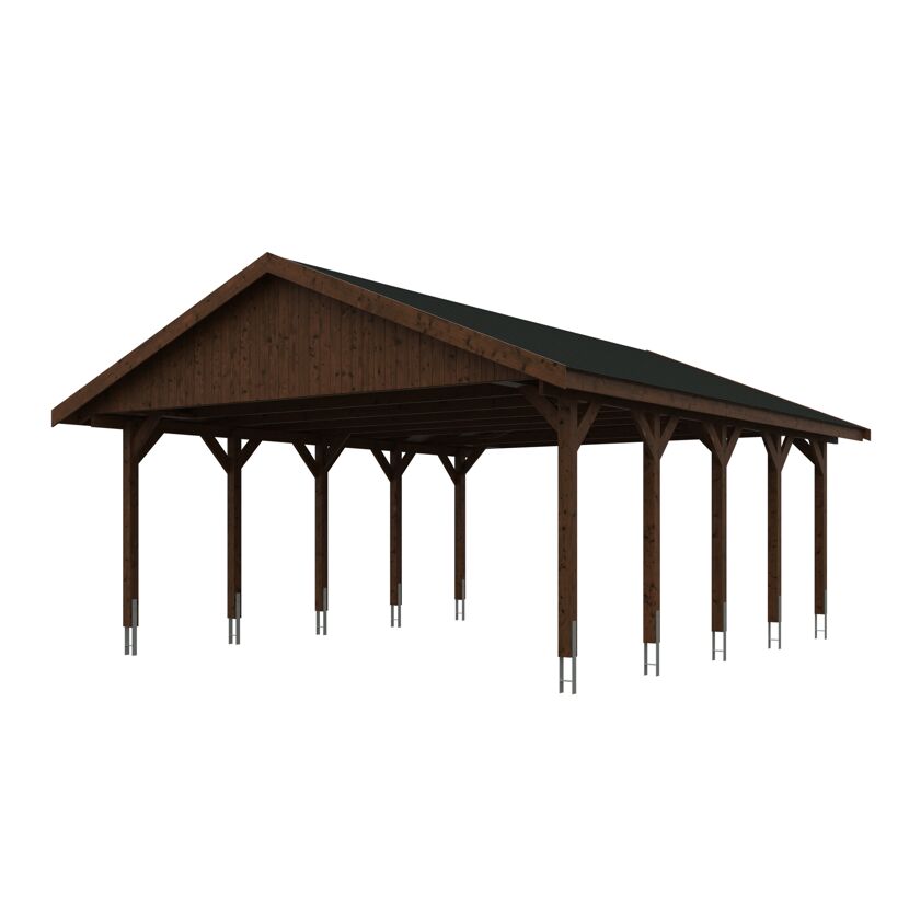 Holz-Carport CP Wallgau mit Satteldach