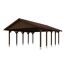 Holzcarport mit Satteldach