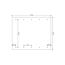 Technische Zeichnung Spiegel CP Wallgau 620 x 750 mm
