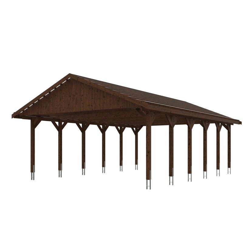 Holzcarport Wallgau 620 x 900 cm