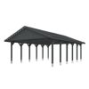 Grauer Carport Wallgau 620 x 900 cm
