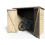 Verkleinertes Bild von Fahrradgarage 'Bike-Box' Fichtenholz naturbelassen 182 x 88 cm