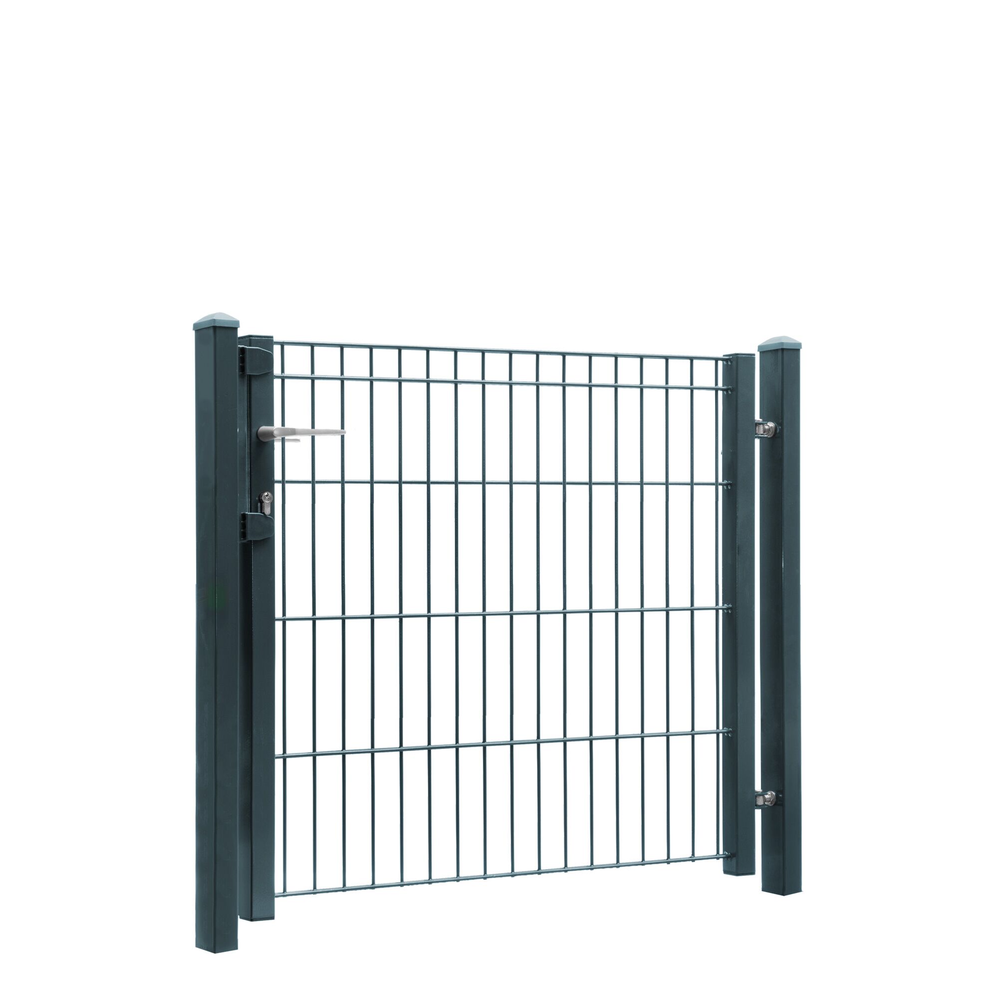 Anthrazitfarbenes Metallgartentor