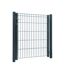 Anthrazites Gartentor mit Gitter