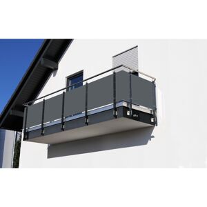 Balkonsichtschutz anthrazit 90 x 500 cm