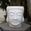 Verkleinertes Bild von Pflanztopf 'Buddha' weiß Ø 23 cm
