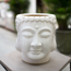 Verkleinertes Bild von Pflanztopf 'Buddha' weiß Ø 18,5 cm