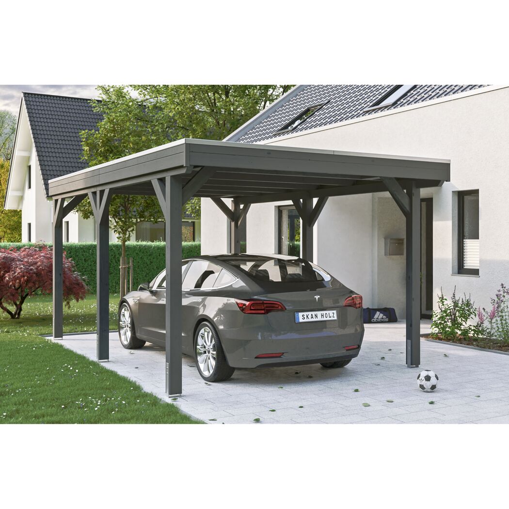 Auto unter Carport