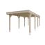 Heller Holz-Carport von der Seite