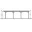 Zeichnung Carport CP Grunewald 321x796ALU nussbaum