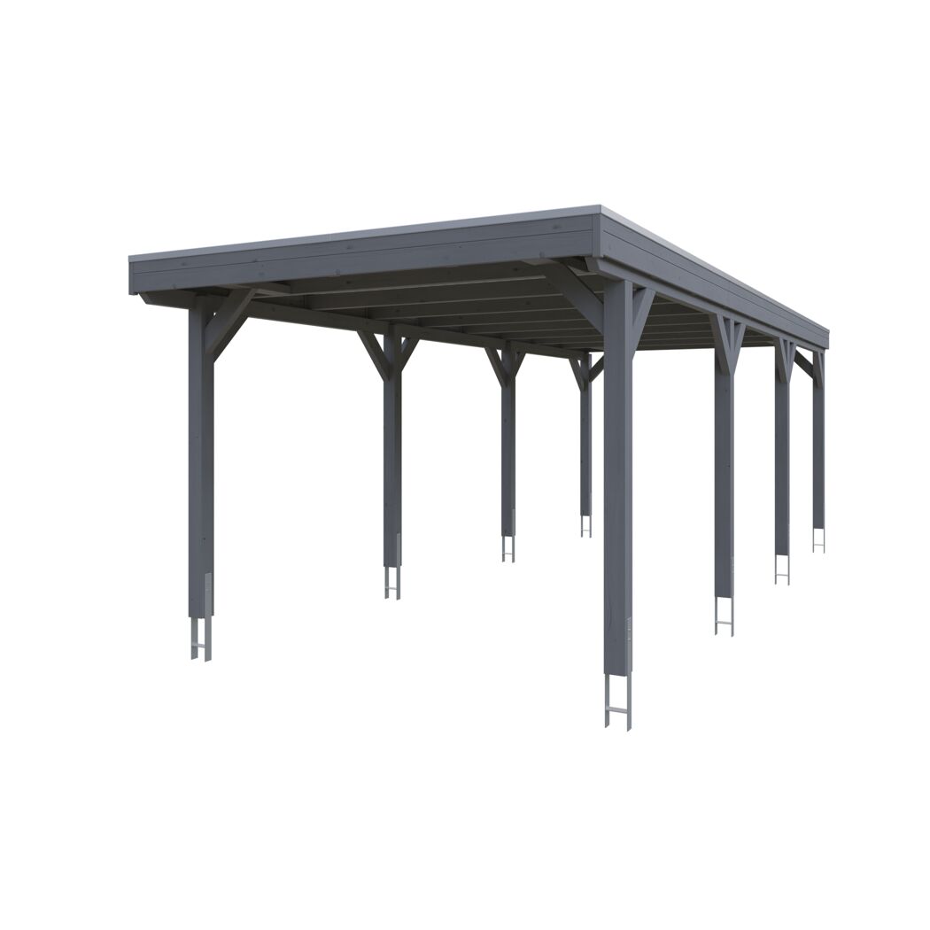Grauer Carport Grunewald