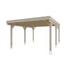 Carport aus Holz mit Alu-Dach