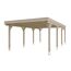 Carport CP Grunewald 427x796ALU natur