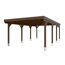 Nussbaumfarbener Carport CP Grunewald 427 x 796 cm
