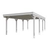 Weißer Carport CP Grunewald