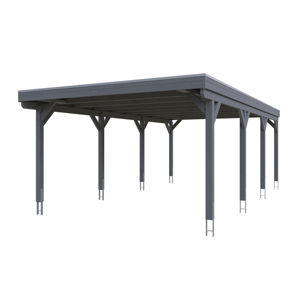 Grauer Carport CP Grunewald