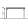Technische Zeichnung Carport CP Grunewald