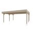 Heller Carport aus Holz.