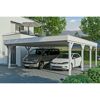 Doppelcarport mit zwei Autos