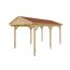 Holzcarport mit rotem Dach