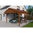 Auto und Motorrad unter einem Carport