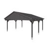Grauer Carport Fichtelberg