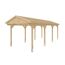 Holzcarport Fichtelberg naturfarben