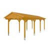 Holzcarport Fichtelberg, Lärche natur